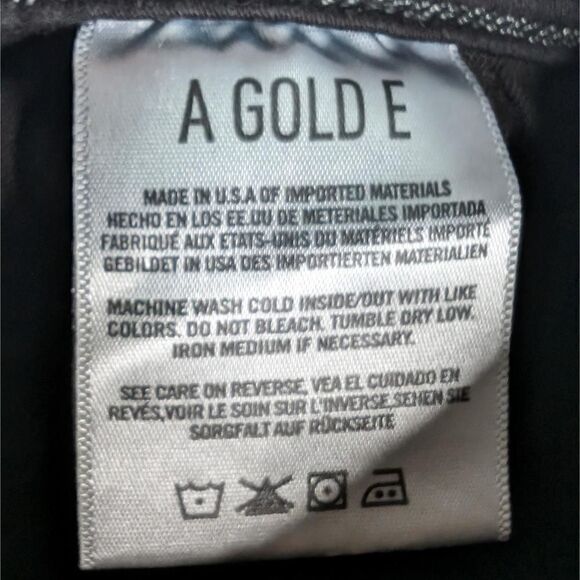 Agolde Sophie Ankle Cropped Skinny Jeans Black Size 25 - Picture 6 of 10